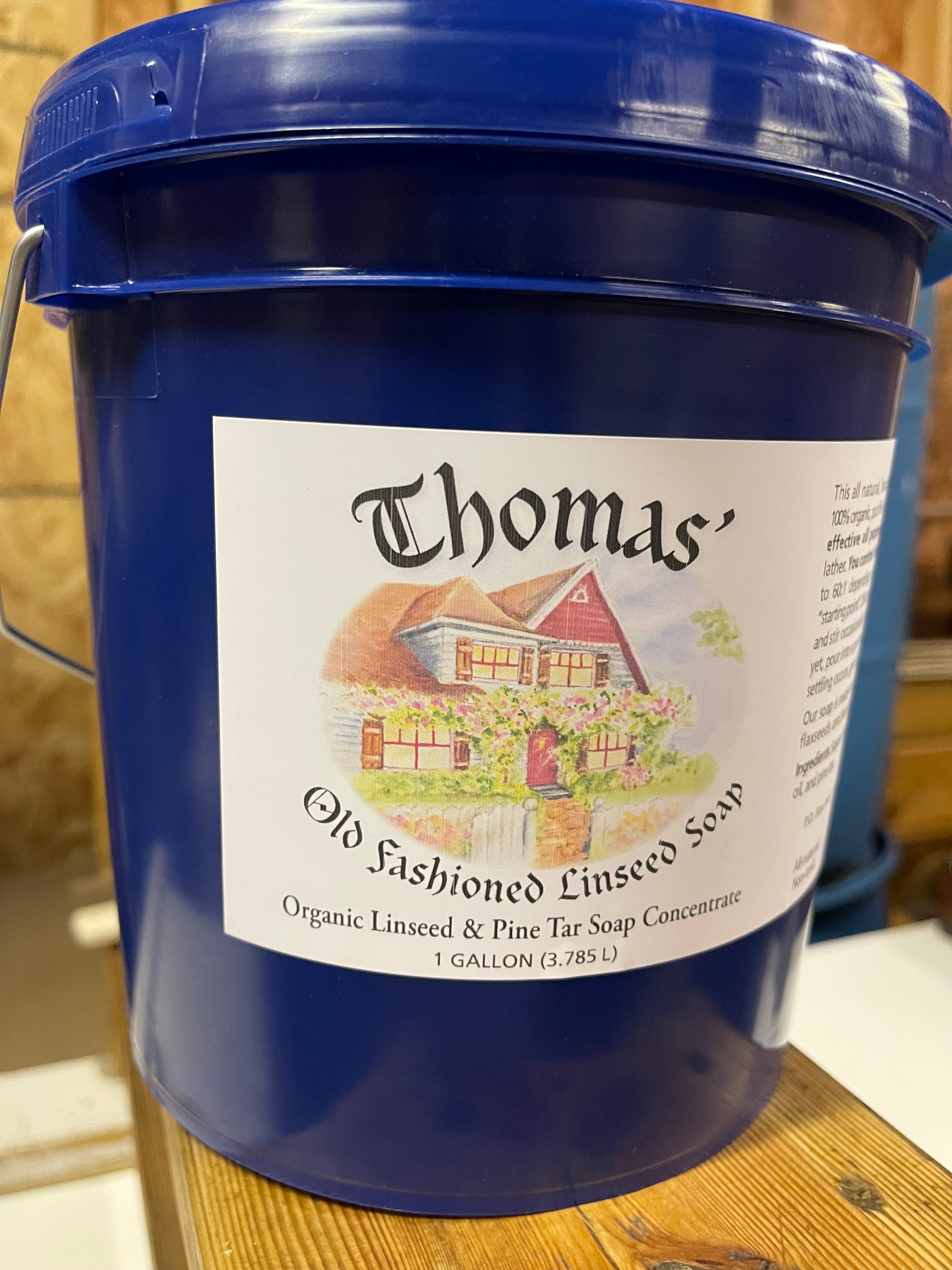 Thomas' Old Fashioned Linseed & Pine Tar Soap Concentrate - One Gallon
