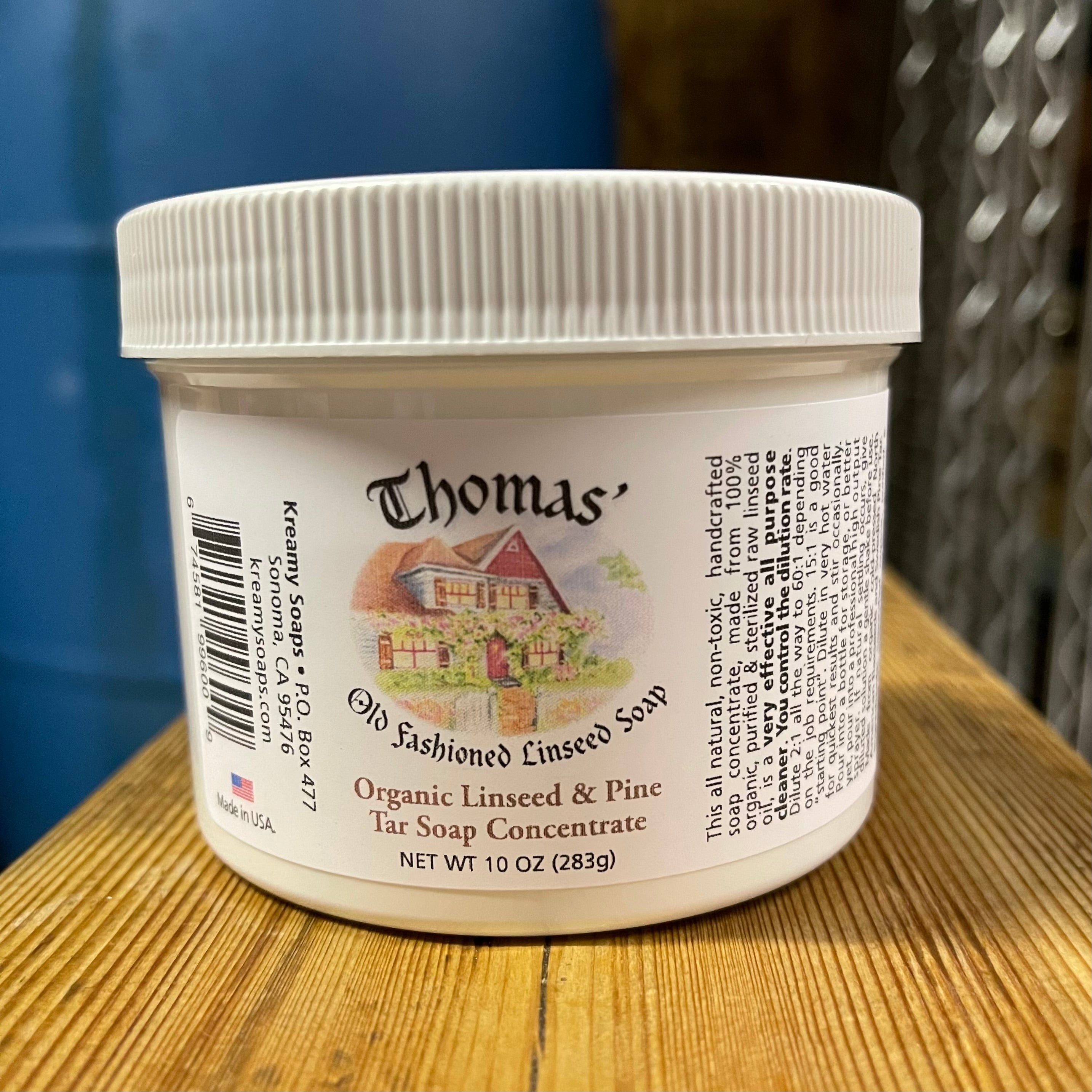 Thomas' Old Fashioned Linseed & Pine Tar Soap Concentrate